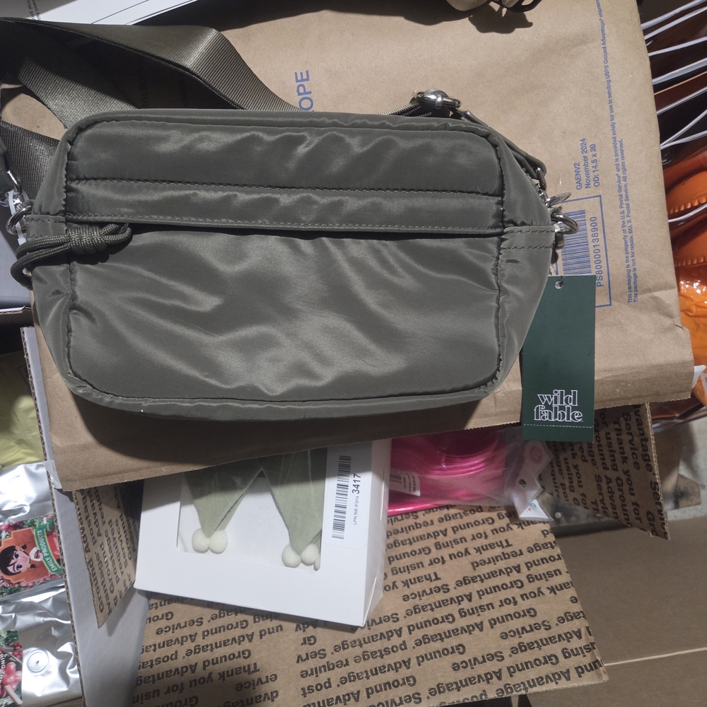 Wild Fable Olive Green Men's Crossbody Bag